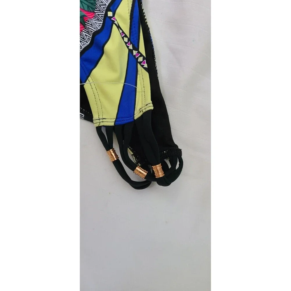 NWT GB Gianni Bini BIKINI Bottom Swim Women's  Retro Pant M